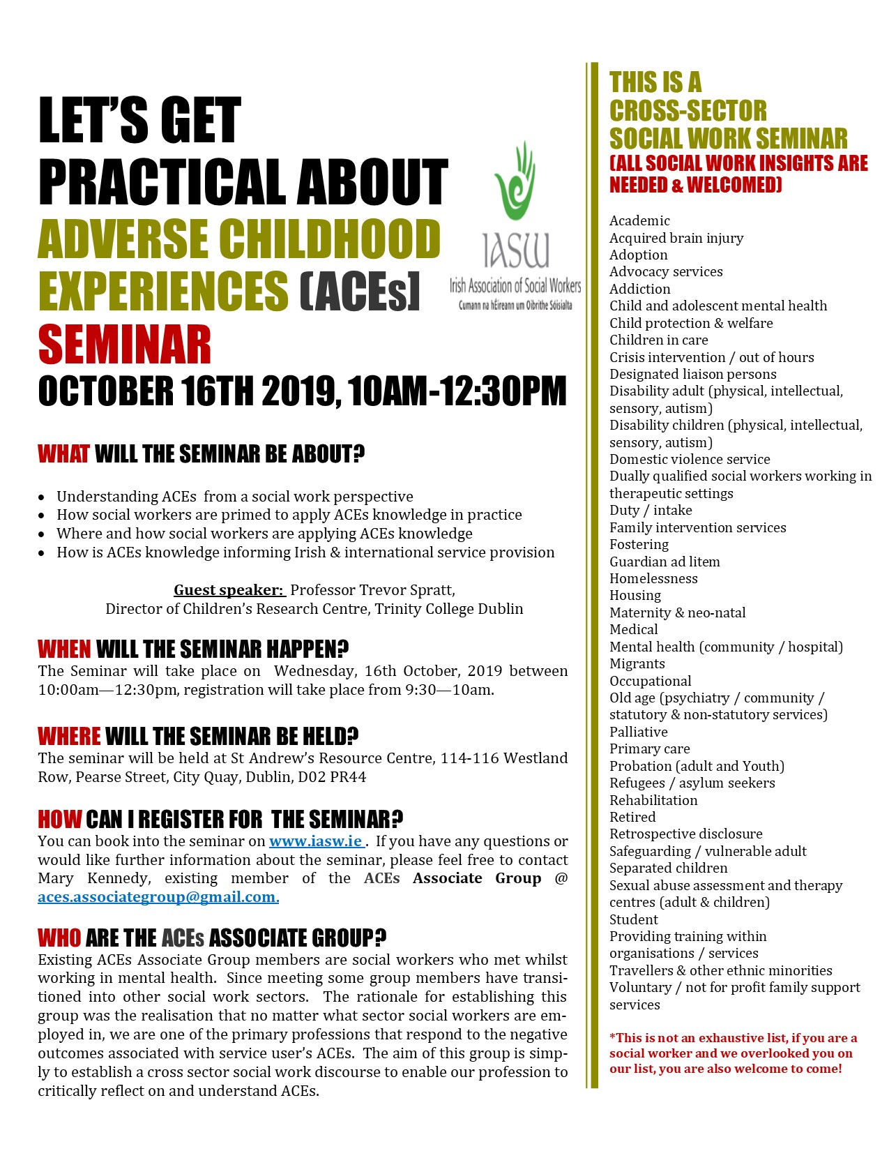 ACEs Associate Group Seminar